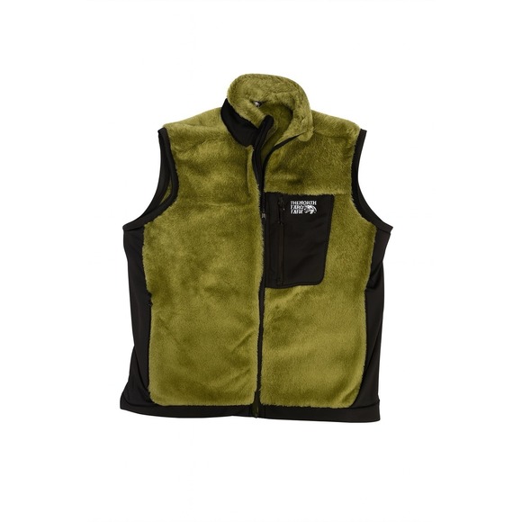 Mountain Hardwear Monkey Man Deep Pile Full Zip Fleece Vest Forest Green Large - Picture 1 of 8